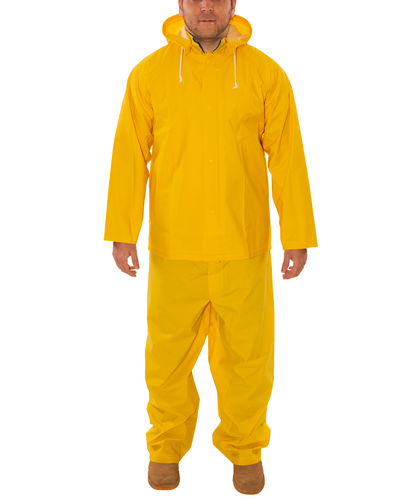 Industrial Yellow Work 3-Piece Rain Suit - Rain Wear